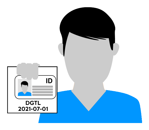 Example of ID verification photo